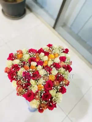 Table Flower With Heart Shape