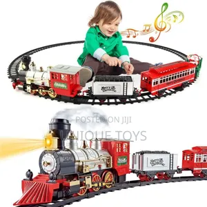 Christmas Train Set With Lights, Sounds Smoke Effect