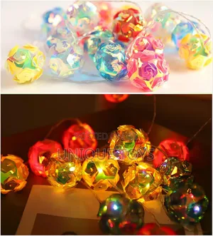 Festive Multi-Functional Christmas Rose Fairy Lights