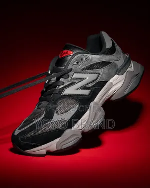 New Balance 9060 Black Red Fashion Shoes
