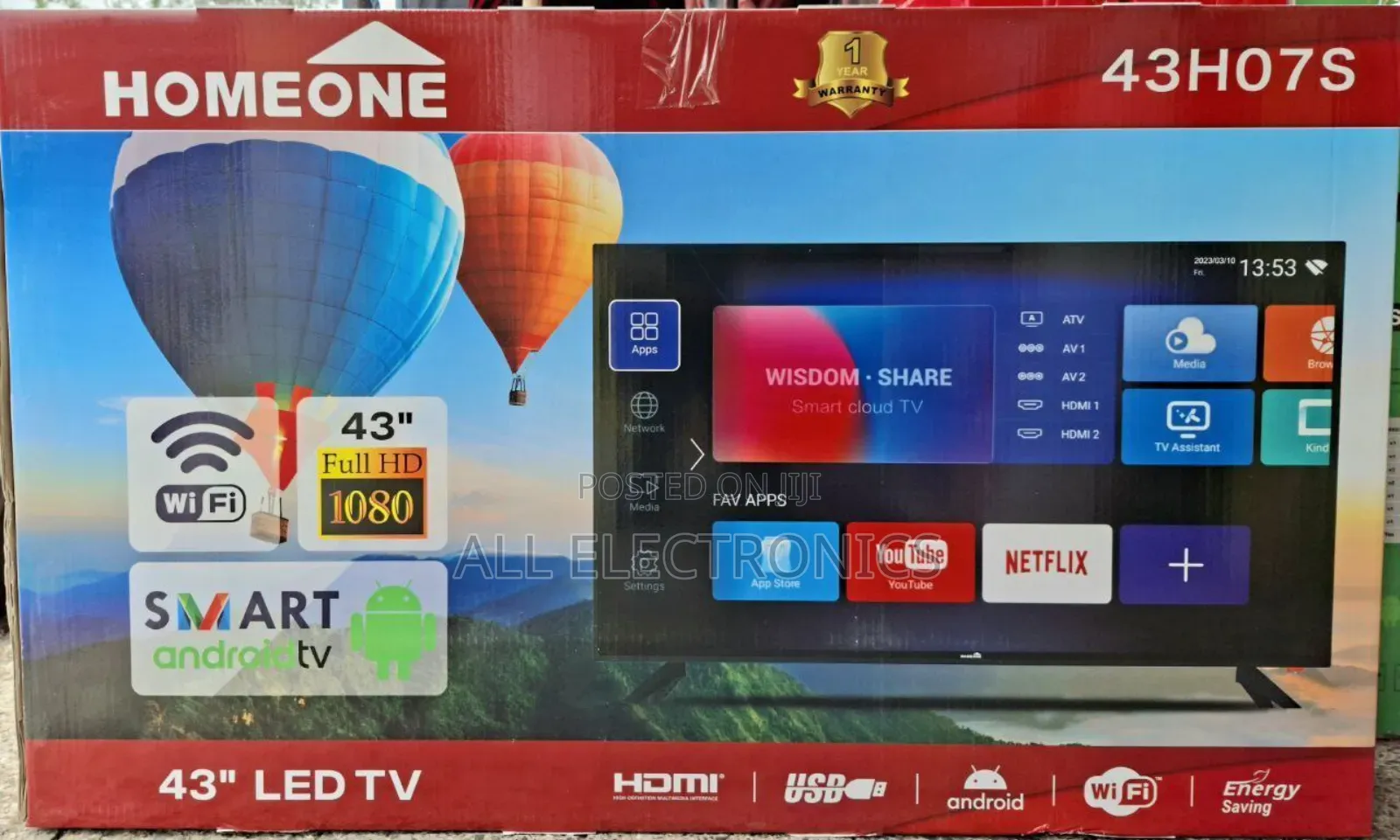 Homeone 43 Inch Tv Hd