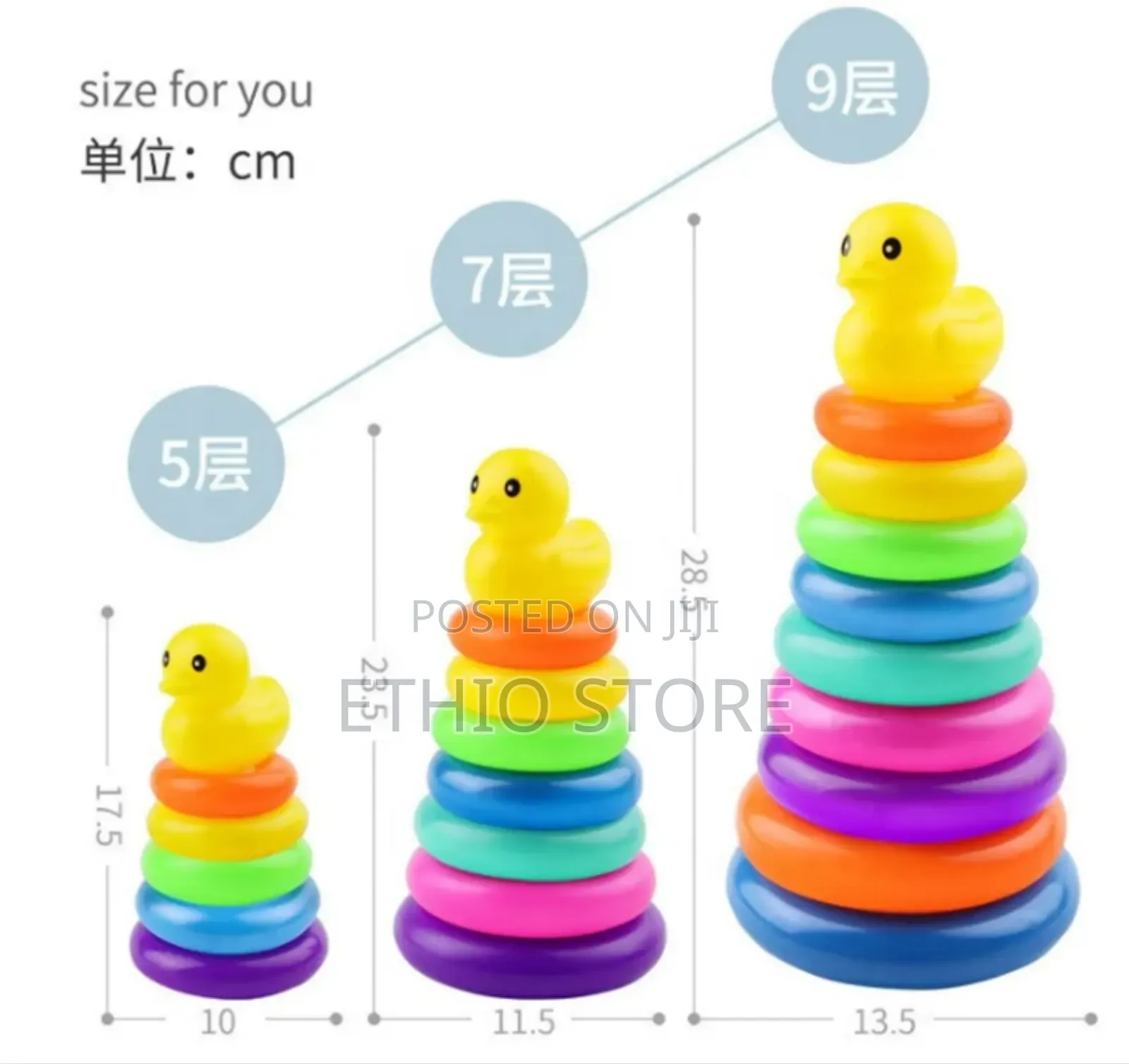 Generic Baby Toddler Toys Stacking Ring Pyramid