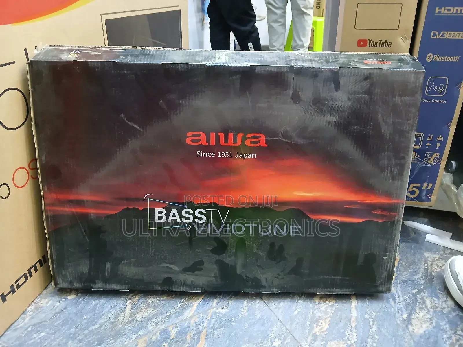 Alwa 32 Inch Double Glass Usb Hdmi Av Input