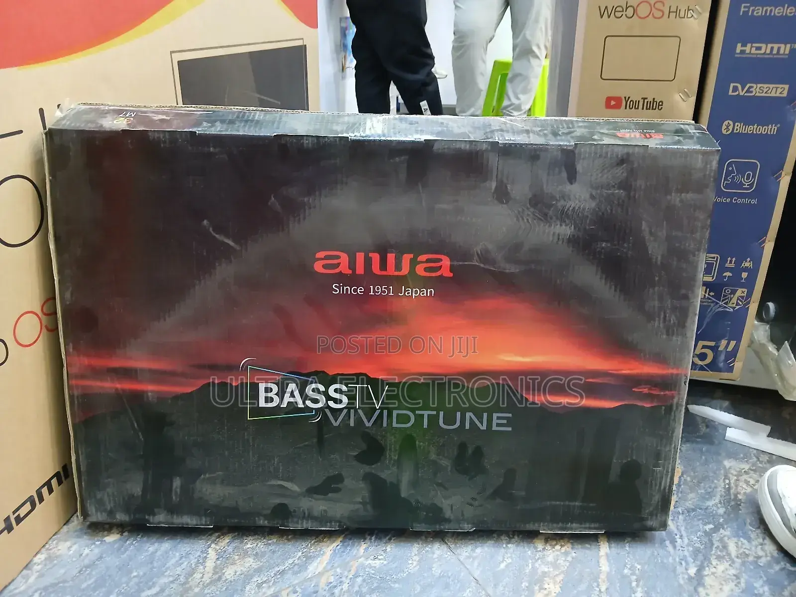 Alwa 32 Inch Double Glass Usb Hdmi Av Input