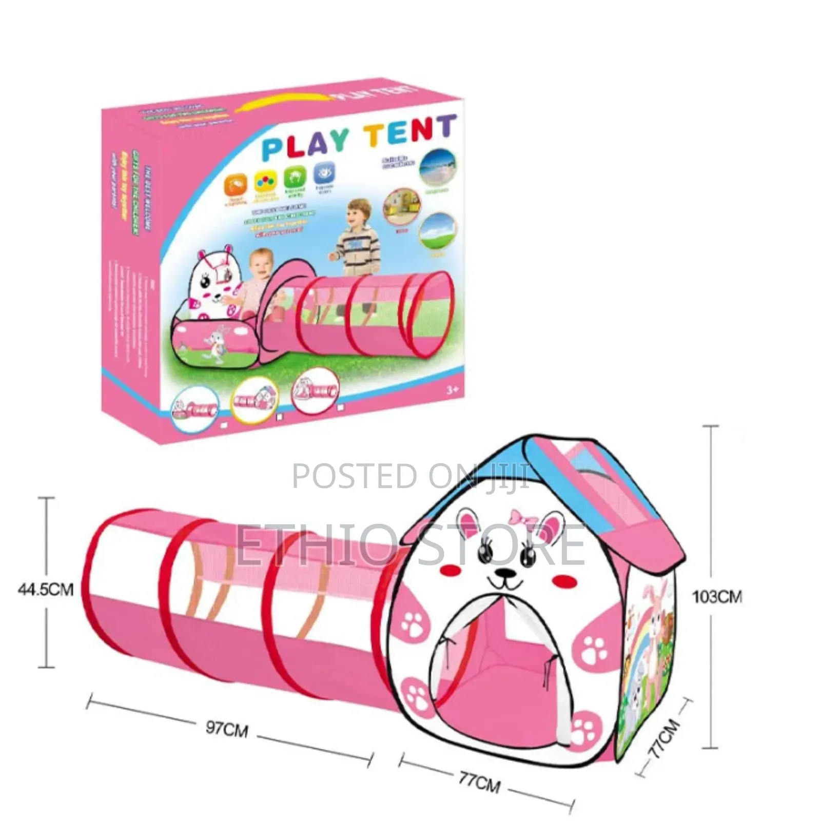 2 in 1 Magic Ball House Tunnel Tent