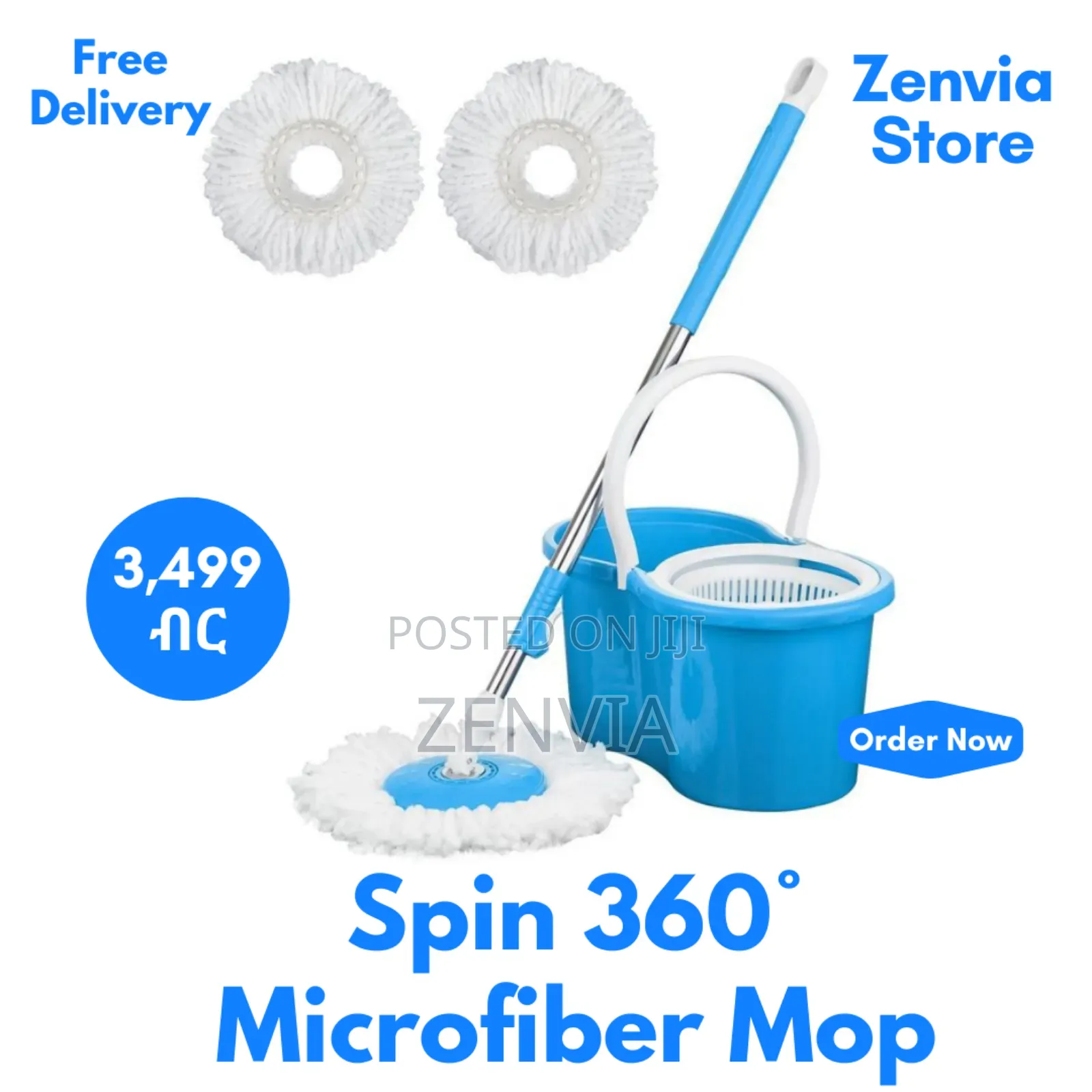 Spin Mop 360° Microfiber Mop | Free Delivery|