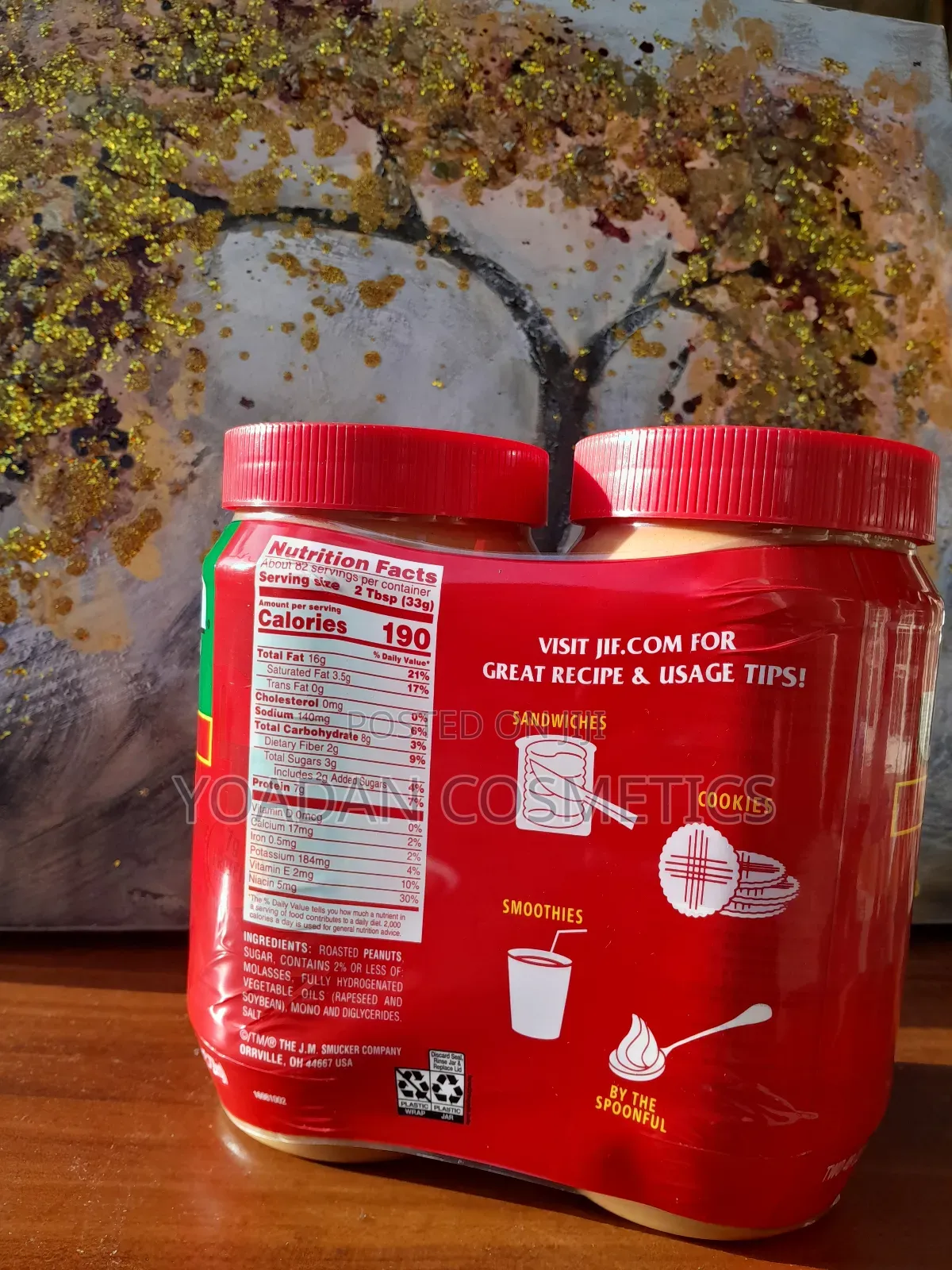 Jif Peanut Butter 2in 1– 100% Original የለውዝ ቅቤ ከአሜሪካ የገባ