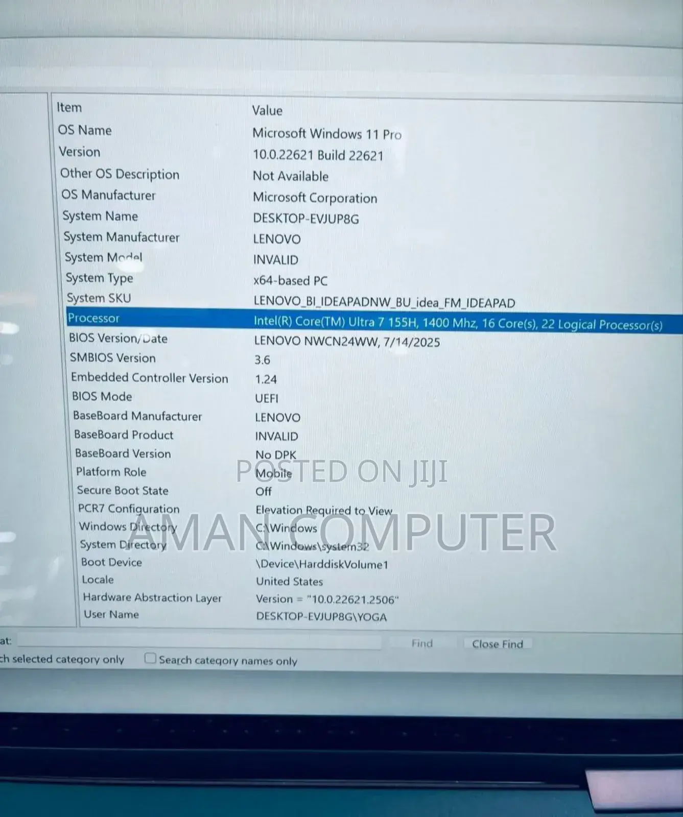 New Laptop Lenovo Yoga 2 16GB Intel Core Ultra 7 SSD 512GB