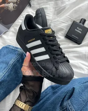 Adidas Old School Super Star Black White Strip