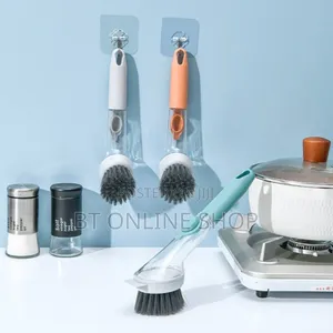 Kitchen Dish Brush With Soap Dispenser