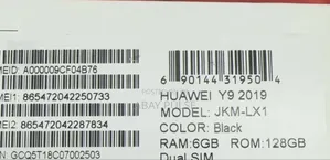 New Huawei Y9 2019 128 GB Black