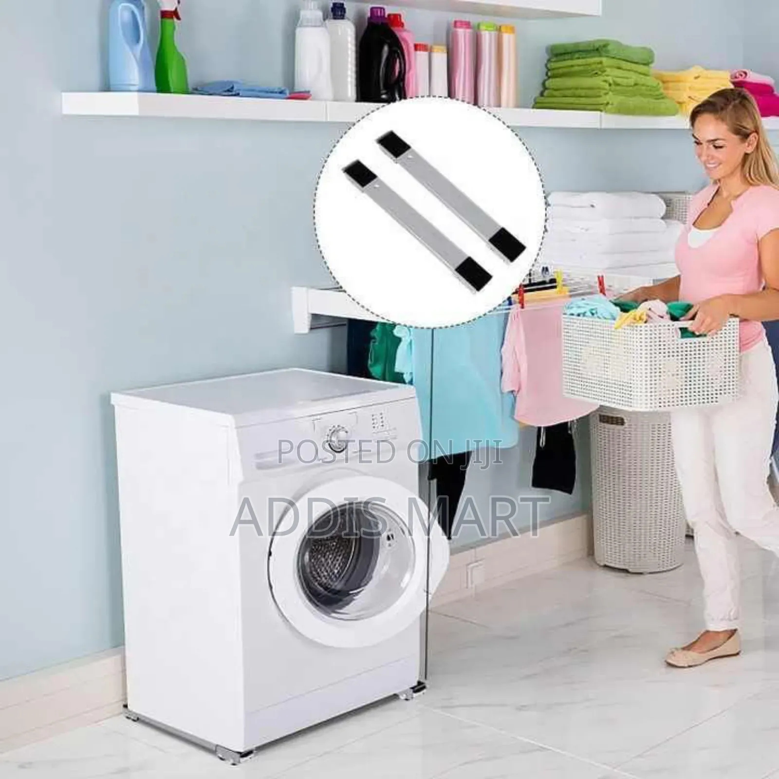 Adjustable Base For Washing Machine