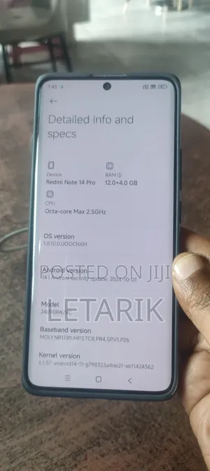 New Xiaomi Redmi Note 14 Pro 256 GB Red