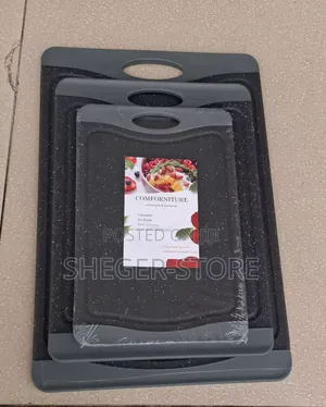 High Quality 3 Pcs Cutting Board ( በከፍተኛ ጥራትና ለጤና ተስማሚ ከሆነ ቁስ የተመረተ)