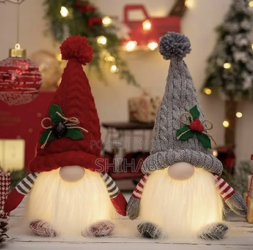 Christmas Led Gnomes (Yellow Light)