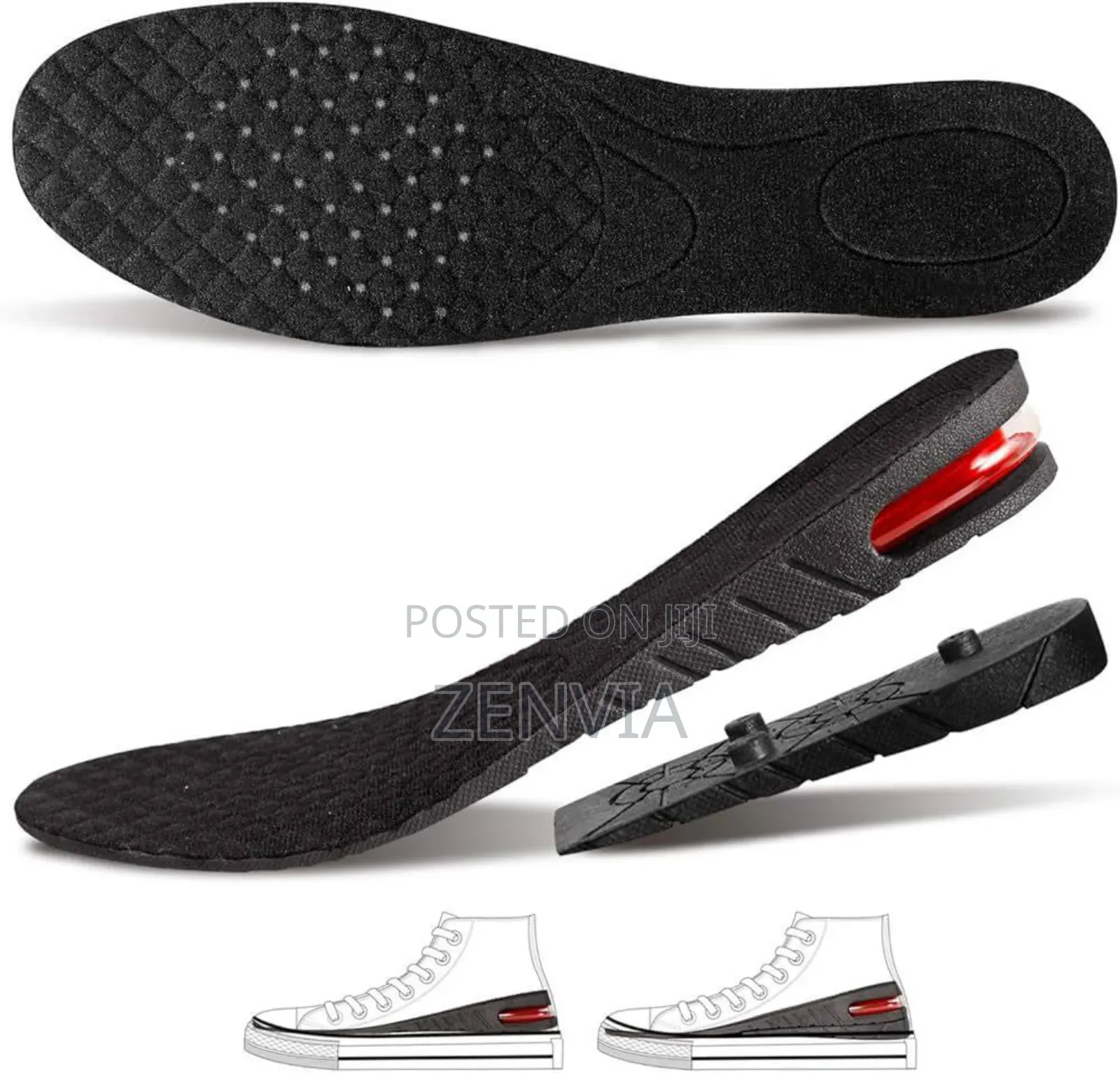 Height Increase Insoles With Air Cushion Heel / Free Delivery/