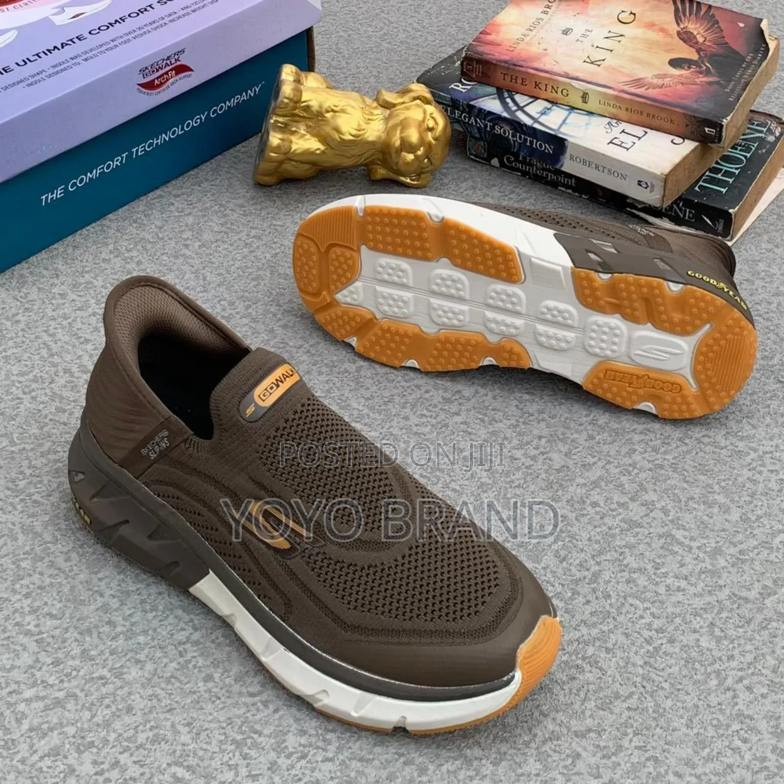 Skechers Slip-Ins Brown Fashion Sneaker