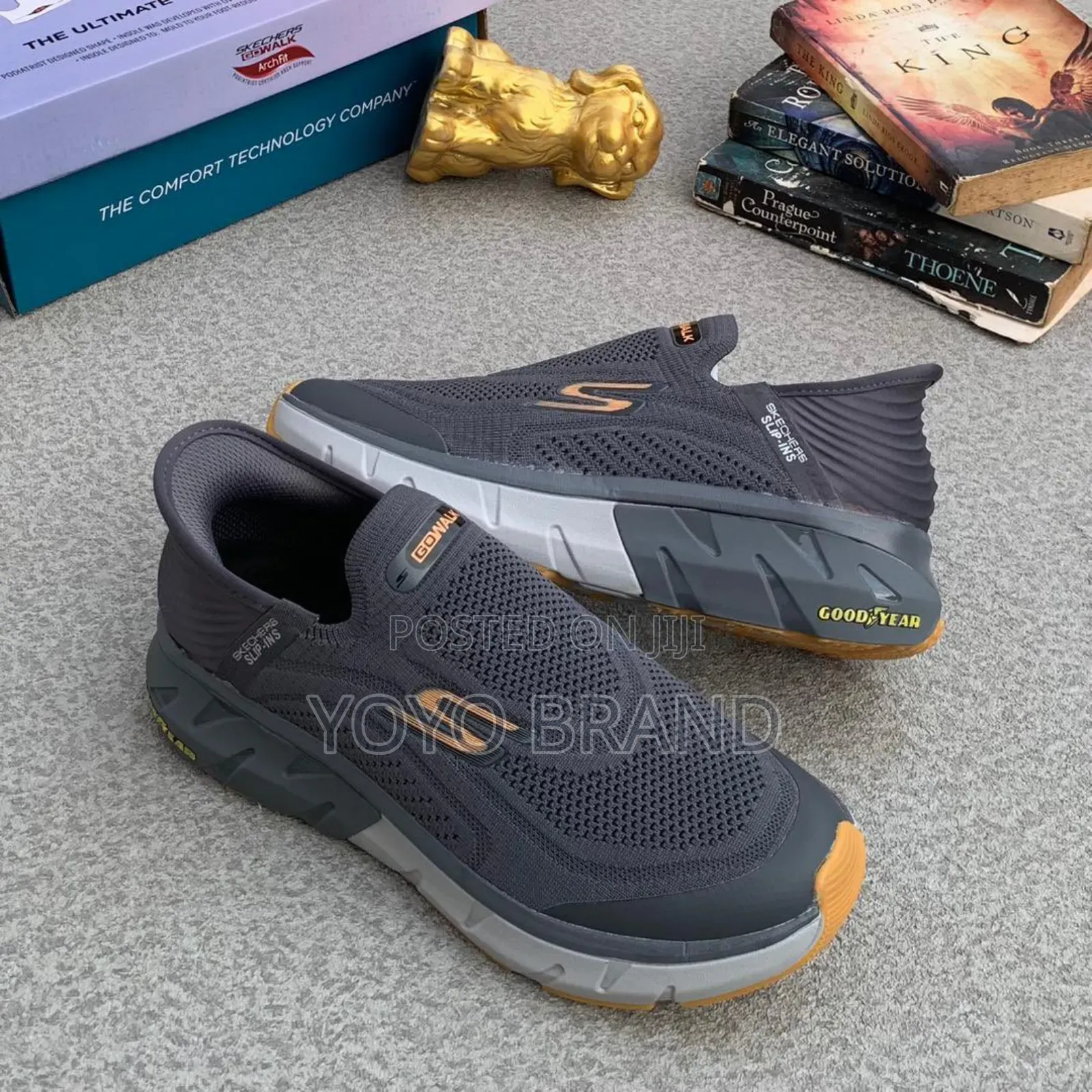 Skecers Slip-Ins Grey Fashion Sneaker