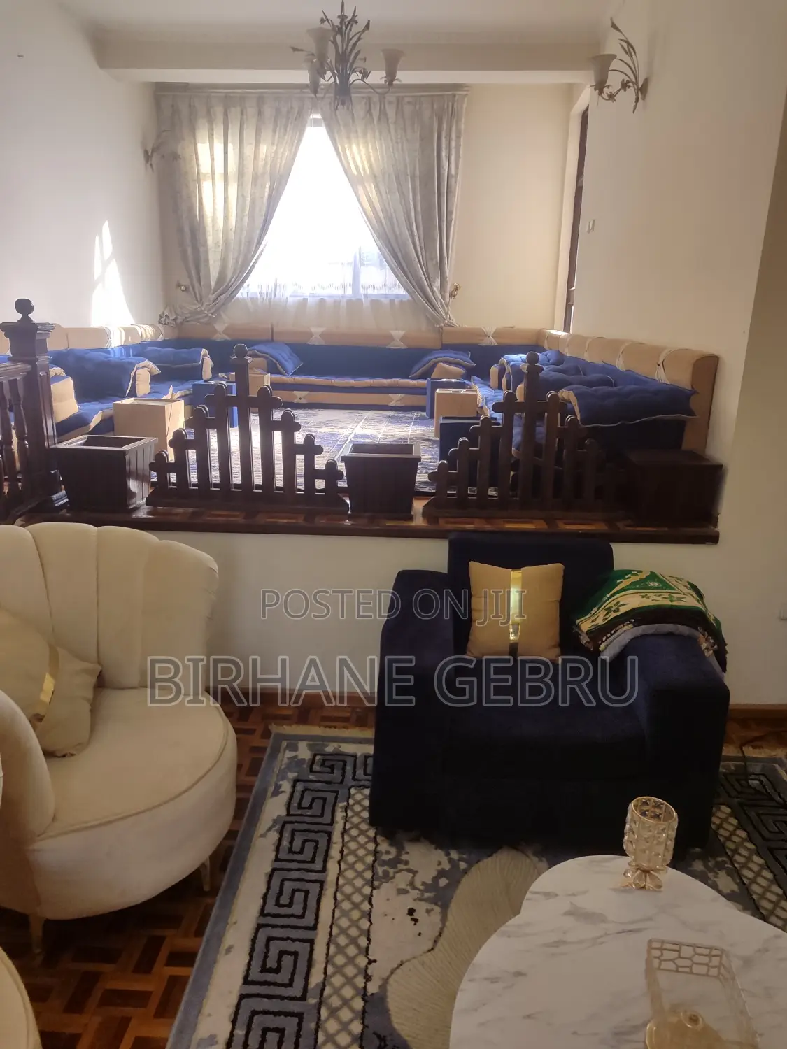 Furnished 5bdrm House in G+1 House, Bole for rent