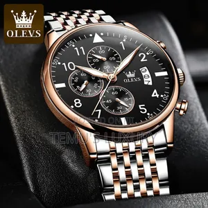 Orignal Olevs Men's Fashion Watch With Calendar Timer, Analog