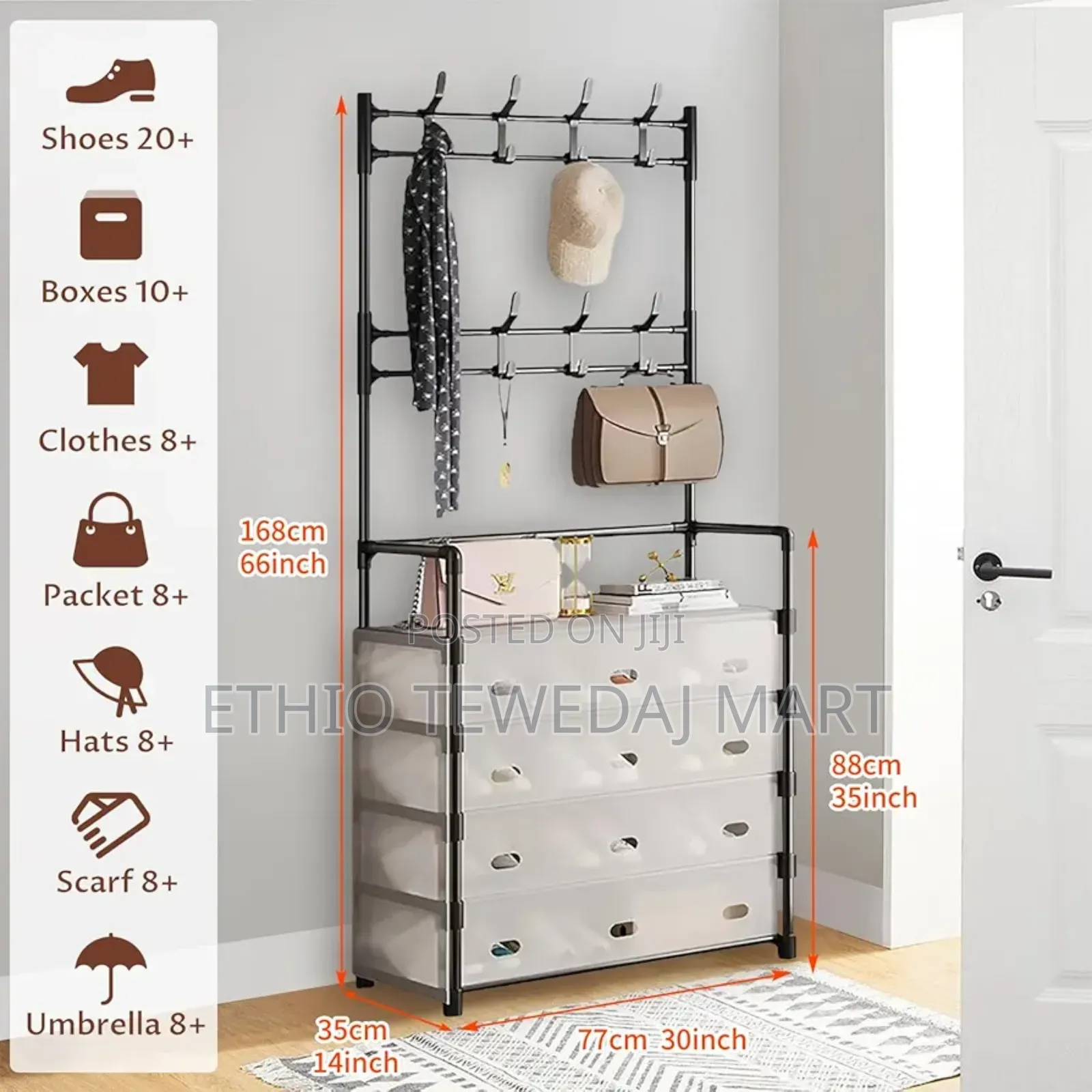 Multifunctional Shoe And Hat Rack