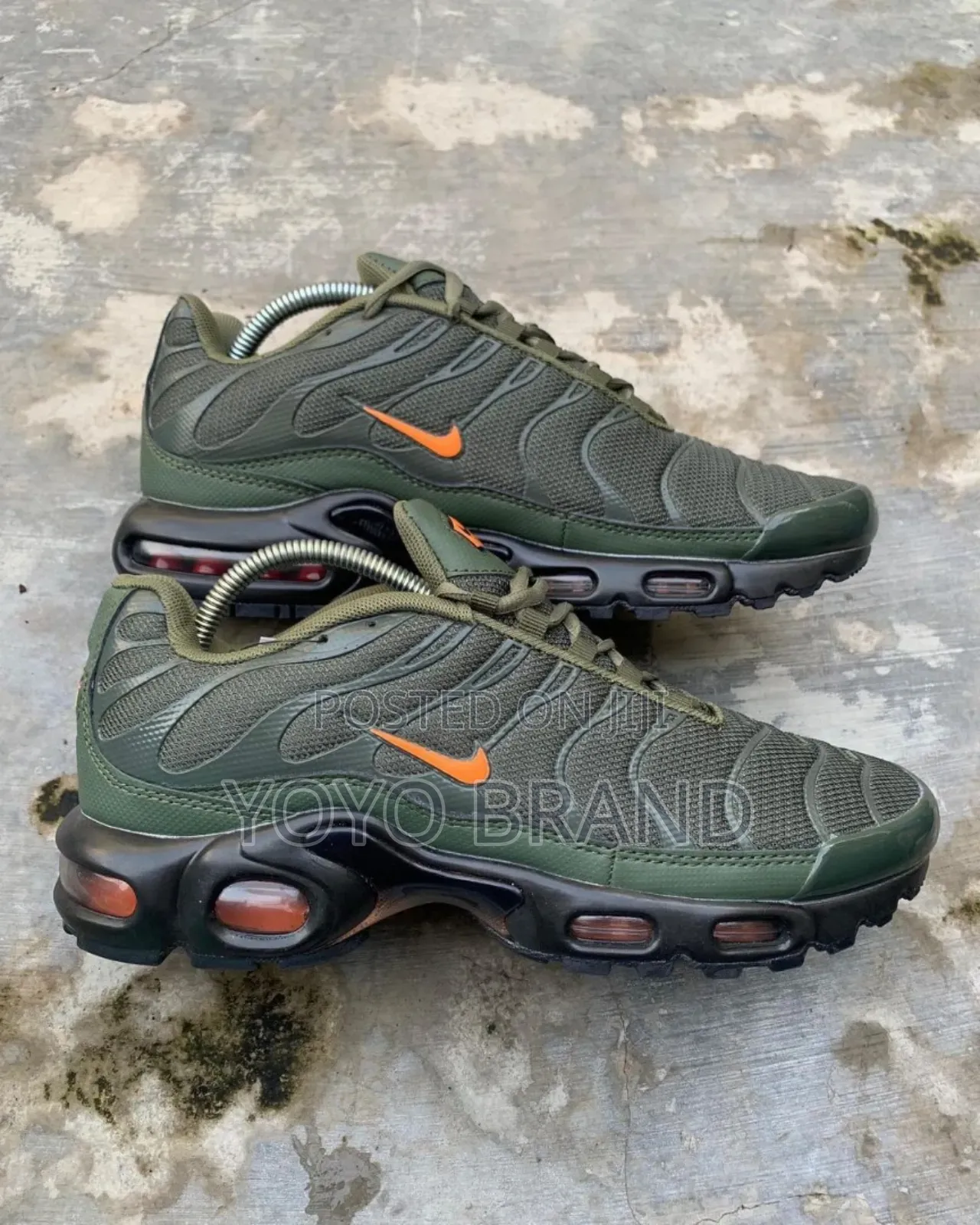 Nike Air Max Tn Olive Green Fashion Shoes