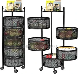5 Layer Movable Kitchen Storage Rack
የአትክልትና የፍራፍሬ ማስቀመጫ 5 ደረጃ ያለዉ
