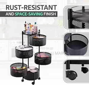 5 Layer Movable Kitchen Storage Rack
የአትክልትና የፍራፍሬ ማስቀመጫ 5 ደረጃ ያለዉ