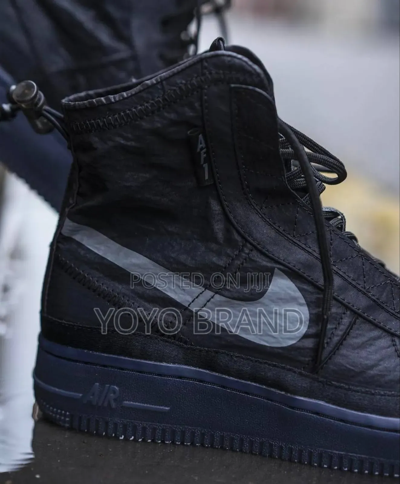 Nike Air Force 1 Shell Sail Black Boots