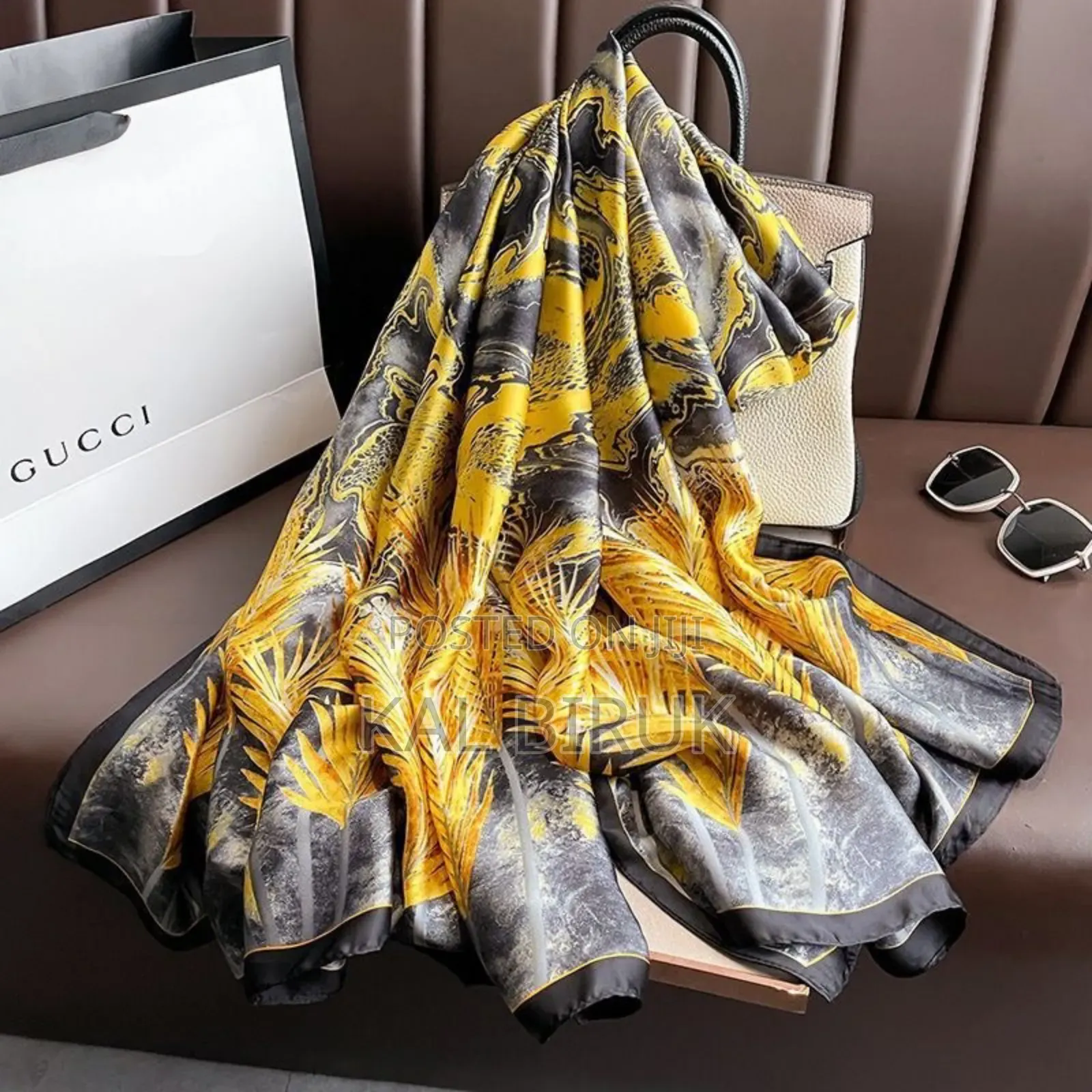 Long Patterned Scarf or Shawl