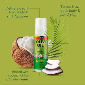 Karibou Beauty Anti-Frizz Olive Oil Wrap Set Mousse