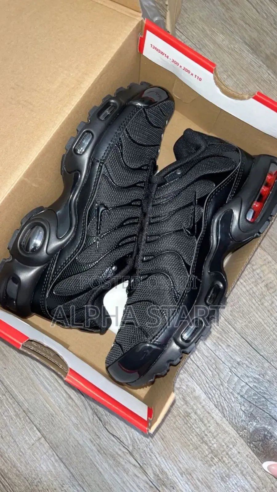 Nike Tn Full Black High Master Quality Smooth Sneakers