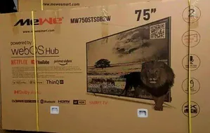 Mewe 75" Webos Hub Uhd Smart Tv