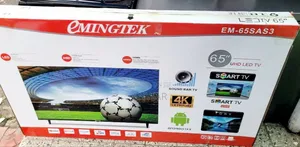 E-Mingtek 65" Uhd Smart Android Tv New 2025