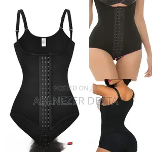 Black Women's Body Shaper Waist Trainer Corset With Hook