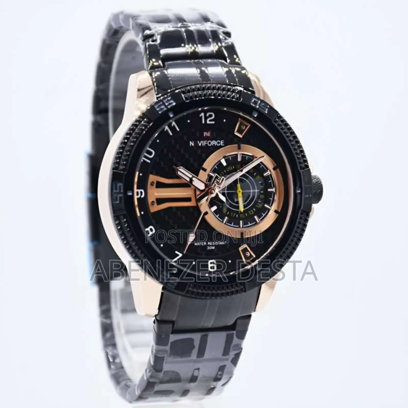 Naviforce Nf9206 Men's Watch With a Black Stainless Steel Band