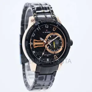Naviforce Nf9206 Men's Watch With a Black Stainless Steel Band