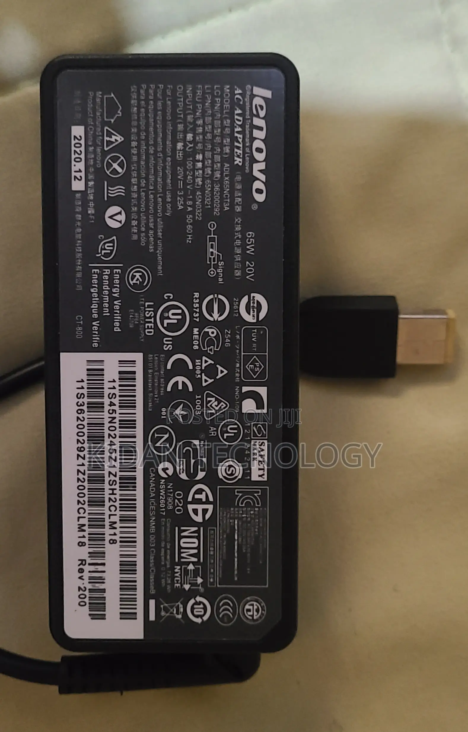 Levovo Laptop Charger 65w