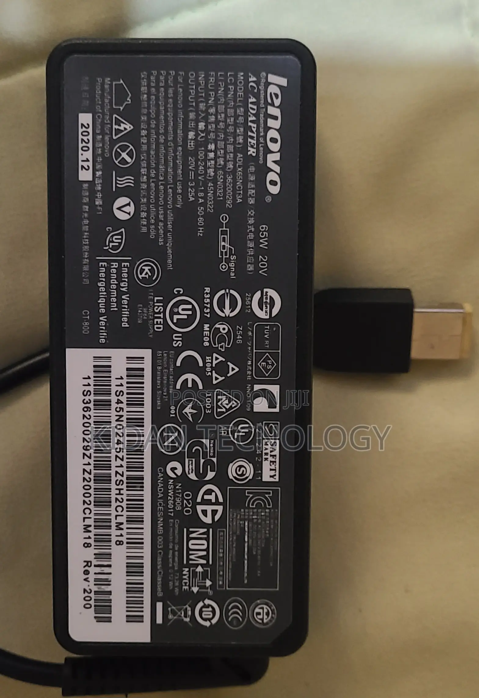 Levovo Laptop Charger 65w