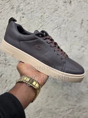 New Lacoste Dark Brown Fashion Shoes