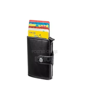 Smart Wallet With Button-Release Card Mechanism