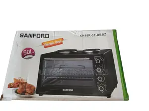 Sanfor ዘመናዊ ባለ 2stove ያለዉ Oven ባለ 50 ሊትር መጠን ስፋት፤ከላይ ሁለት ስቶቭ ያለው፤Best