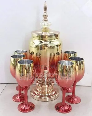 Royal Ombre Drinkware Combo With 6 Wine Goblets Tap