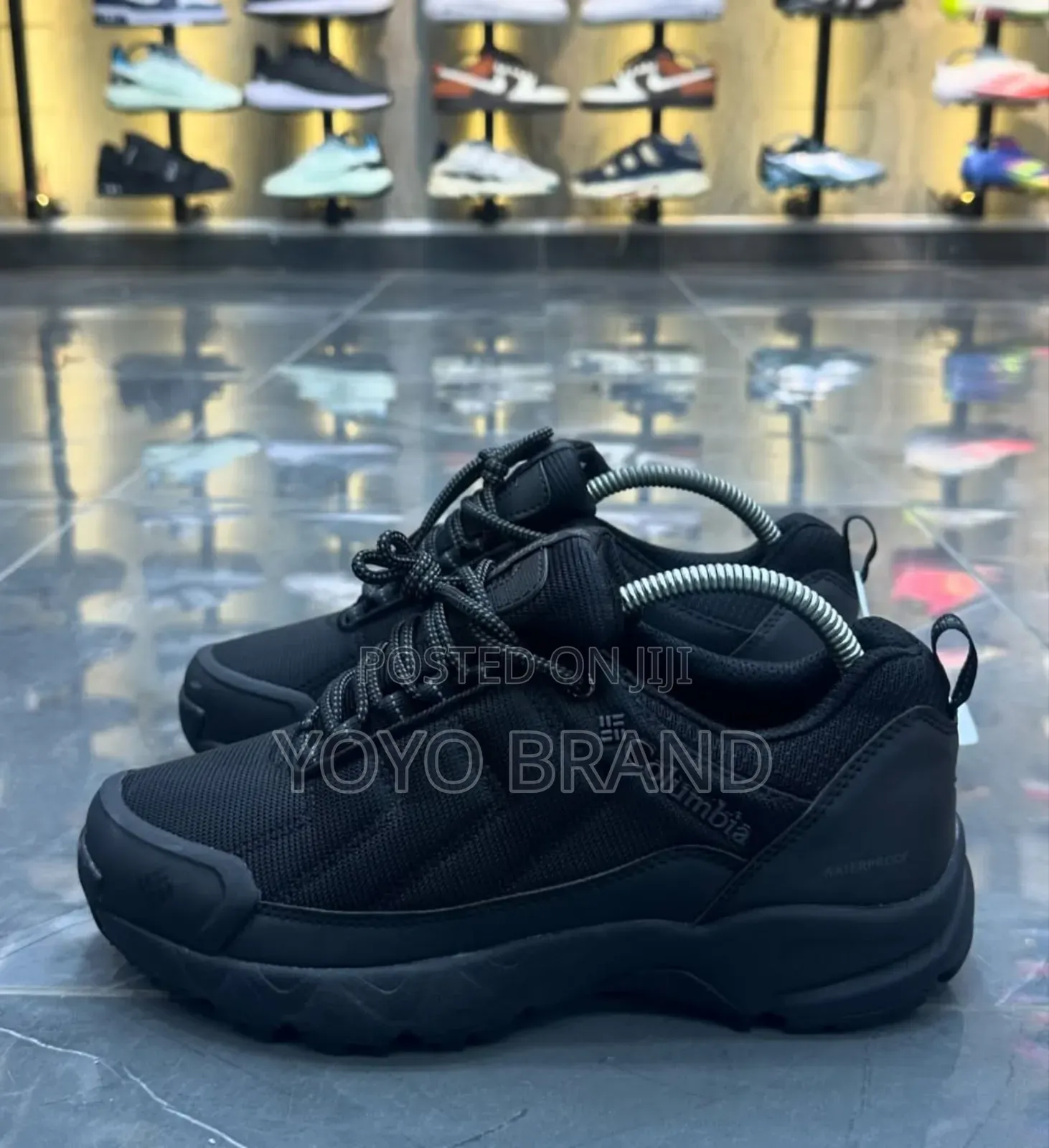 New Arrival Black Colombia Water Proof Fashion Shoes