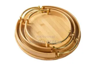 3pcs High Quality Bamboo Food Serving Tray