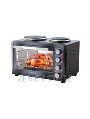 Bfyb Delta 48l Electric Oven + 2 Hotplates Rotisserie - New