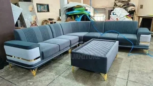 Goodly L Shape Sofa With Table (ሶፋ).