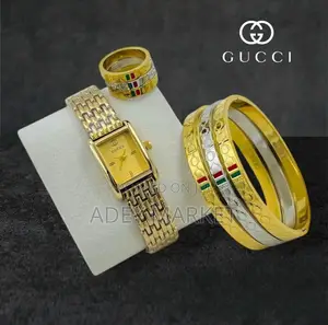 Gucci Watch With Bracelet Ring
