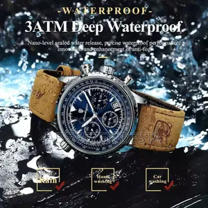 Poedagar Luxury Wristwatch for Man Waterproof Luminous Chronograph