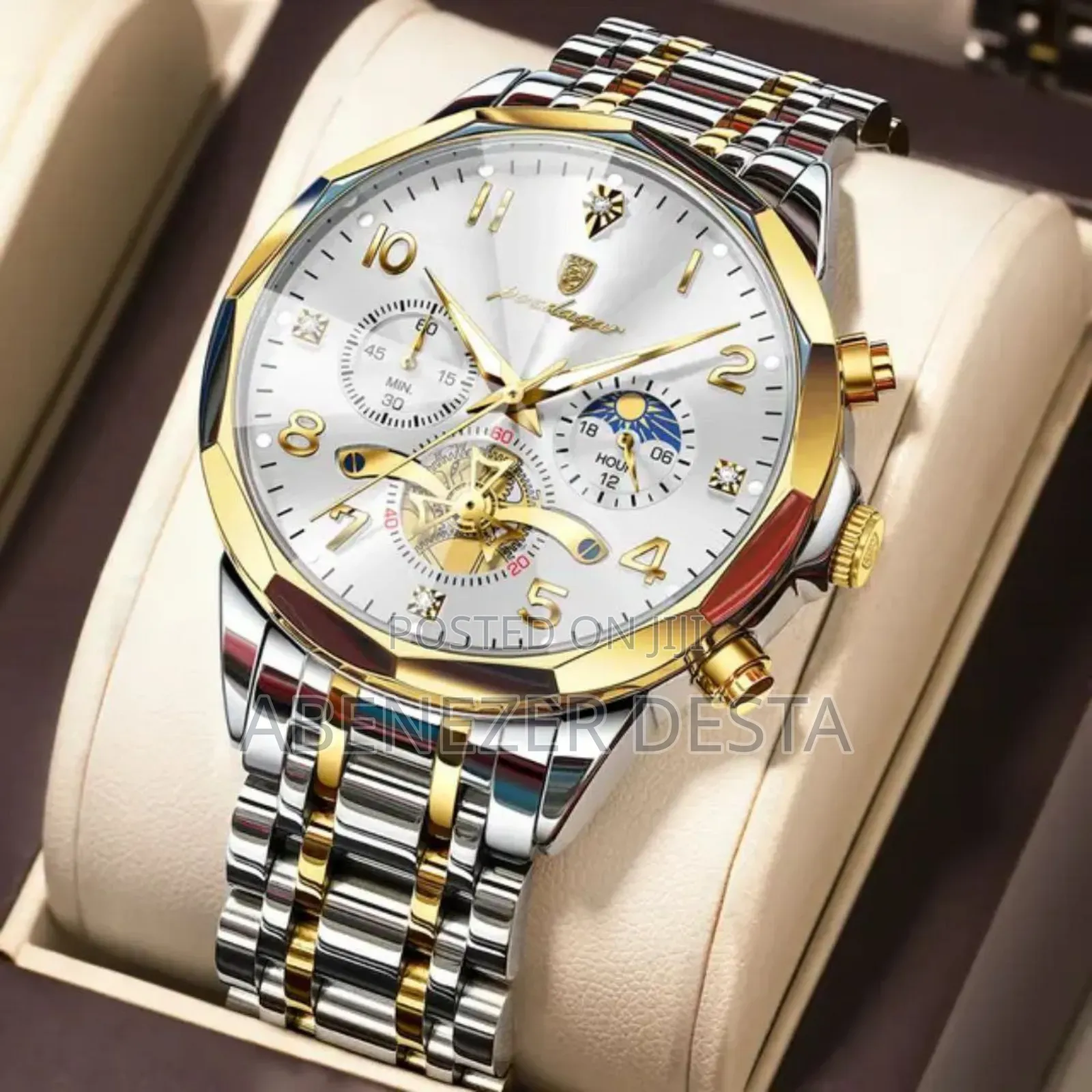 Poedagar 938 Diamond Mirror Chronograph,
